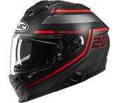HJC i71 FQ 20 Casco - Negro Rojo (XS 54 55)
