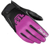 Spidi CTS-1 Guantes de motocicleta para damas - Negro Rosa (M)