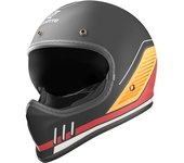 Bogotto FF980 EX-R Casco Caferacer Cross - Negro Rojo Amarillo (XS)