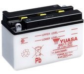 YUASA Batería  Convencional Sin Acid Pack - 6N11-2D Batería sin paquete ácido -