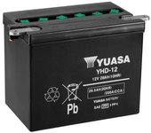 YUASA Batería  Convencional Sin Acid Pack - YHD-12 Batería sin paquete ácido -