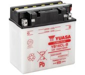 YUASA Batería  Convencional Sin Acid Pack - YB16CL-B Batería sin paquete ácido -