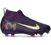 Nike - Bota de fútbol Air Zoom Mercurial Superfly 10 Academy KM FG/MG Niño, Unisex, Grand Purple-Pale Ivory, 5,5Y