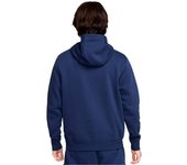 Nike - Sudadera Sportswear Swoosh Air Fleece, Hombre, Midnight Navy-Lt Khaki-Gym Red, S