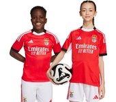 Adidas - Camiseta oficial SLB Benfica Primera Equipación 2025-2026 Niño, Unisex, Benfica Red, 140 cm