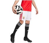 Adidas - Pantalón corto SLB Benfica Primera Equipación 2025-2026 Niño, Unisex, White, 176 cm