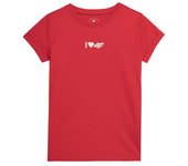 Camiseta 4f rojo niña
