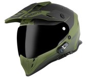 Bogotto H331 BT Tour EVO Bluetooth Casco de enduro - Negro Verde (S)