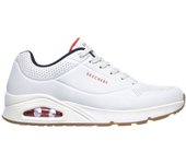 Zapatillas skechers uno - stand on air hombre white durabuck/navy