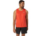 Camiseta de running asics core singlet hombre rojo