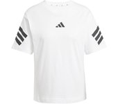 Camiseta adidas future icons 3 bandas mujer blanco
