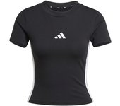 Camiseta adidas 3bandas sj baby mujer negro/blanco