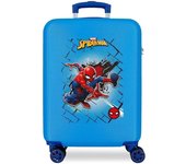 Trolley marvel abs 55cm.4 ruedas spiderman red azul
