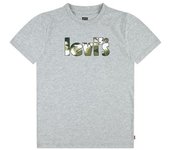 Camiseta levi's camo poster logo gray heather niño