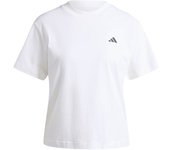 Camiseta adidas essentials small logo mujer blanco