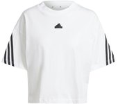 Camiseta adidas future icons 3 bandas mujer blanco