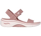 Sandalias skechers go walk arch fit 2,0 mujer mauve