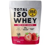 Proteina gold nutrition total iso whey fresa 450 g