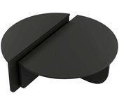 Dmora Mesa de café efecto madera negro 90x90  cm