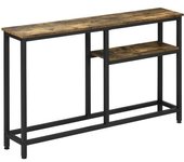 Homcom Mesa consola 120x23x75 cm marrón