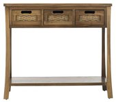 Safavieh Consolas de madera de olmo beige
