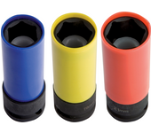 Unior Llave de vaso de impacto  para tuerca de la rueda Modelo largo 1/2"
