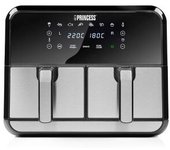Freidora De Aire Princess Double Basket 182074 8l Negro