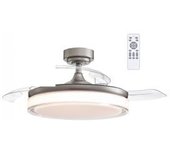 Wonderlamp Ventilador Led Con Aspas Plegables Oroel Níquel Cct (45w)