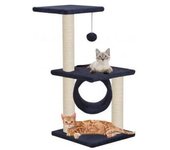 vidaXL Rascador Para Gatos Con Poste De Sisal 65 Cm Azul Oscuro