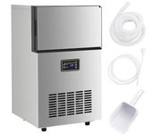 vidaXL Máquina De Hacer Cubitos De Hielo Plateada 45 Kg/24 H