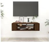 vidaXL Mueble De Tv Colgante Madera Marrón Roble 100x30x26.5 Cm