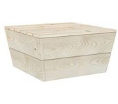 vidaXL Mesa De Jardín De Madera De Abeto Impregnada 60x60x30 Cm