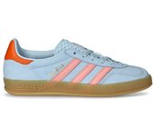 Adidas - Zapatilla Gazelle Indoor Mujer, Mujer, Wonder Blue-Solar Orange, 6,5 UK