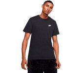 Nike - Camiseta Sportswear Club, Hombre, Black-White, XS