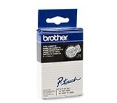 Brother TC-103 Cinta 12mm Texto Azul Sobre Transparente (7,7M)