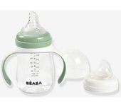 Biberón de aprendizaje 2 en 1 (210 ml) BEABA verde sauce