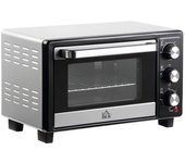 Homcom Horno Eléctrico De Sobremesa 16l 1400w Con 3 Modos De Calor Y Termostato