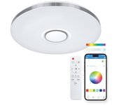 Ksix Aura Plafón Smartled con Altavoz 5W Integrado 7.200 Lm 66W Blanco