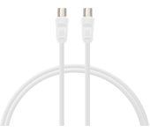 PcCom Essential Coaxial Cable 3C-2V 9.5 mm Macho / 9.5 mm Hembra 3 m Blanco