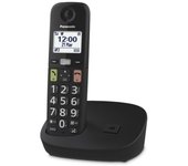 Teléfono Panasonic KX-TGU110EXB DECT Inalámbrico 100 Entradas Pantalla 1.8″ Negro