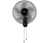 Ventilador Sogo Pared 5 Aspas 40cm 50W Oscilante Silencioso 3 Velocidades Negro