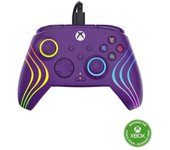 Gamepad Cableado Púrpura LED Multicolor USB-C Compatible PC Xbox Series X/S One