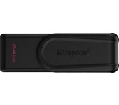 Pendrive Kingston DataTraveler Exodia S 64GB USB 3.2 Gen 1 Negro tapón giratorio