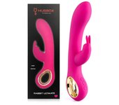 Vibrador Conejito Hugbox Efecto Calor 50 Programas Silicona Flexible Waterproof