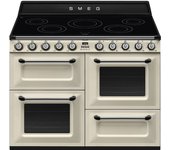 Cocina Smeg TR4110IP2 independiente crema 3 hornos eléctrico inducción 110x60cm