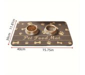 [Hot Selling] Quick-Dry Absorbent Dog Feeding Mat - Non-Slip, Stain-Resistant Pet Food & Water Bowl Placemat for Indoor Use, Easy-Clean Diatomite Material