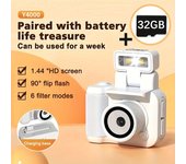Cámara de acción compacta 1080P con tarjeta de memoria de 32GB, ideal para deportes, graduación y uso en el campus