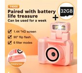 Cámara de acción compacta 1080P con tarjeta de memoria de 32GB, ideal para deportes, graduación y uso en el campus