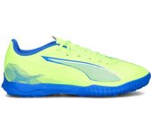 Puma - Bota de fútbol Ultra 5 Play Turf, Unisex, Fizzy Apple-White-Bluemazing, 8 UK