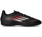 Adidas - Bota de fútbol F50 Club Turf, Unisex, Core Black-Iron Met-Lucid Red, 9 UK